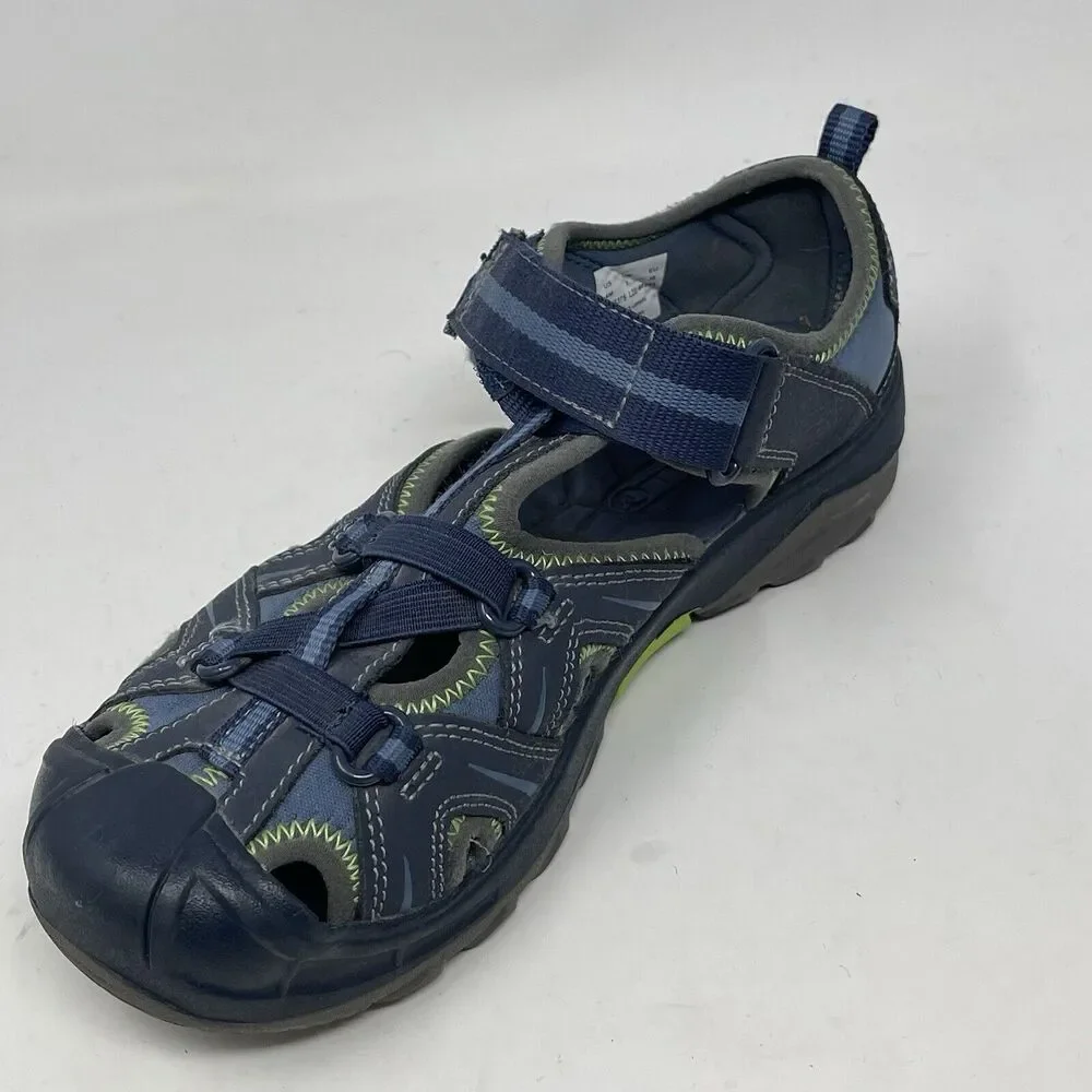 Merrell Hydro Hiker Sandals Youth Boys Size 4 Blue Green Water Shoes MY53375